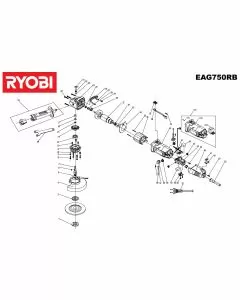 Buy A Ryobi EAG750RB Spare part or Replacement part for Your Grinders & Cutters and Fix Your Machine Today